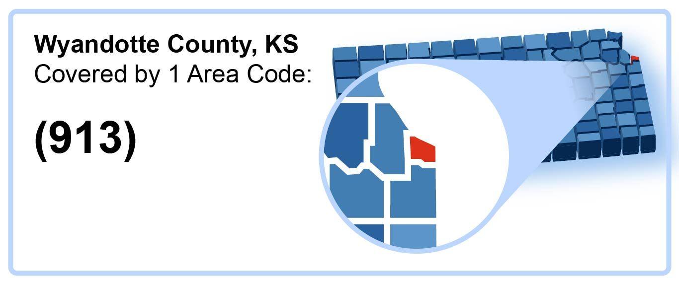 913_Area_Code_in_Wyandotte_County_Kansas